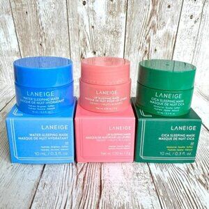 LANEIGE Good Night Lip Skin Care Water/ Cica / Berry Lip Sleeping Mask Minis Set